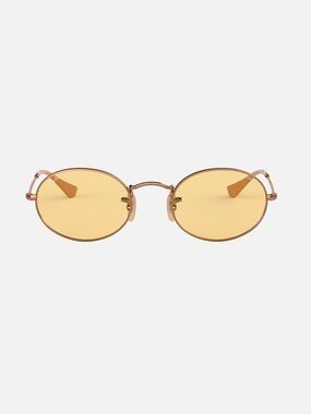 RAYBAN OVAL SUNGLASSES 
Polished Copper & Yellow Photochromic